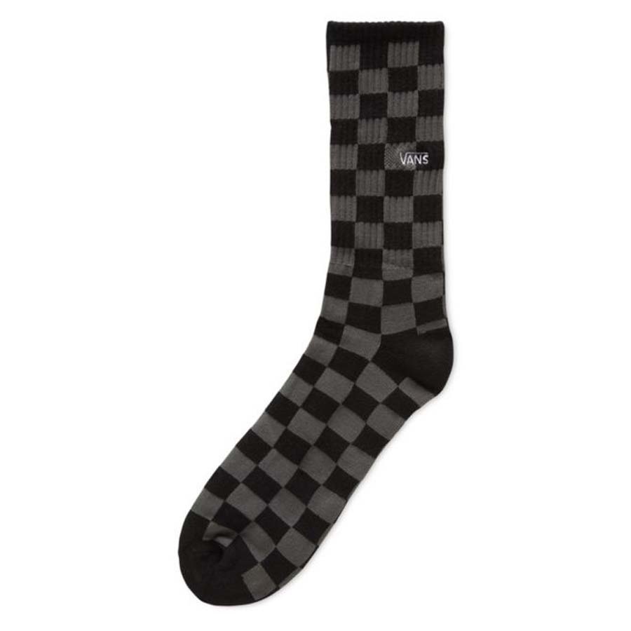 Black/Charcoal Checkerboard Crew II Skateboard Socks 2022