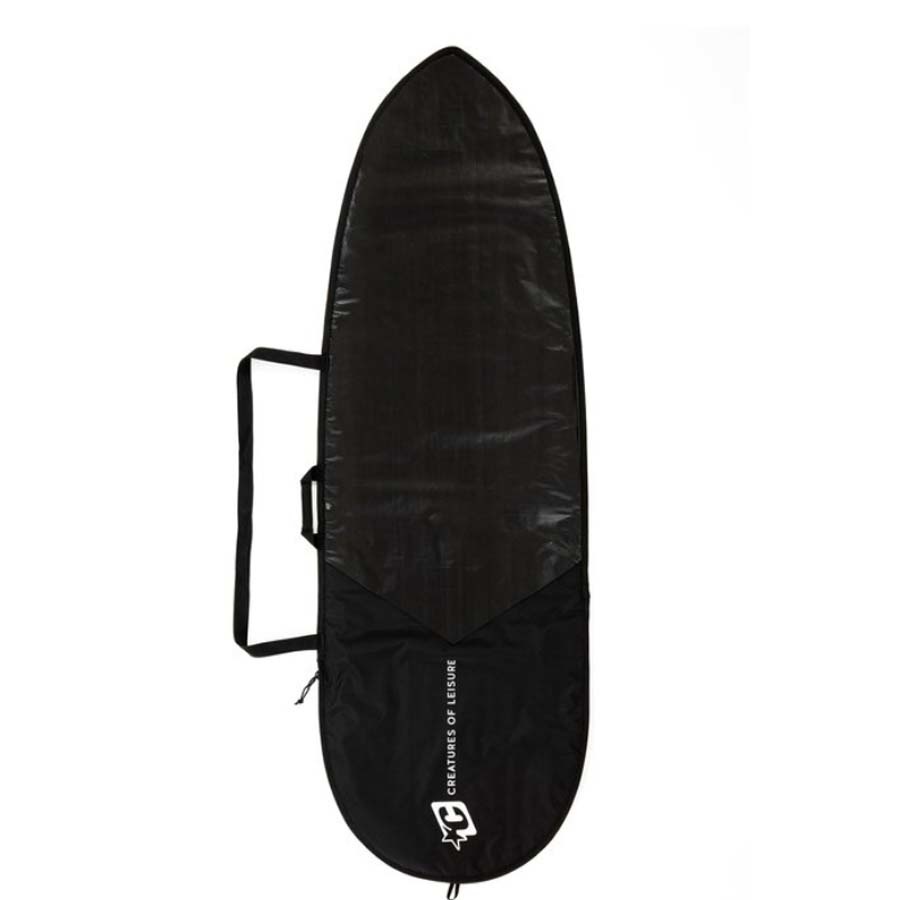 6'7" Fish Icon Lite Black Silver Surf Boardbag