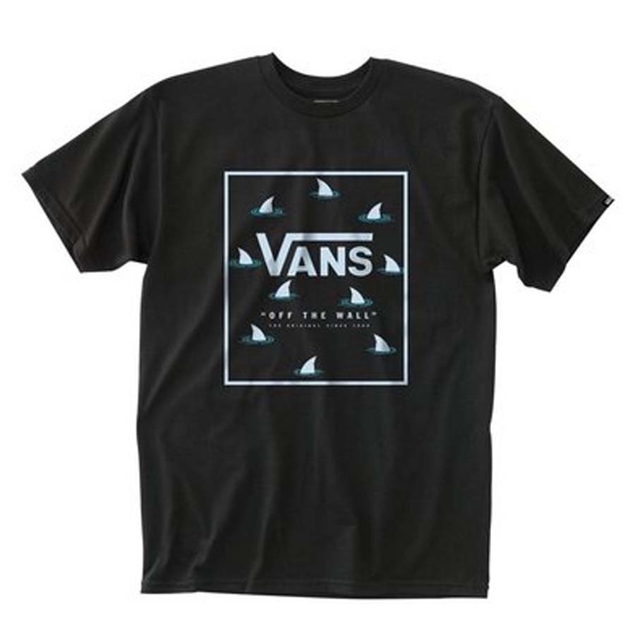 Kids Print Box Black/Shark Fin T-Shirt
