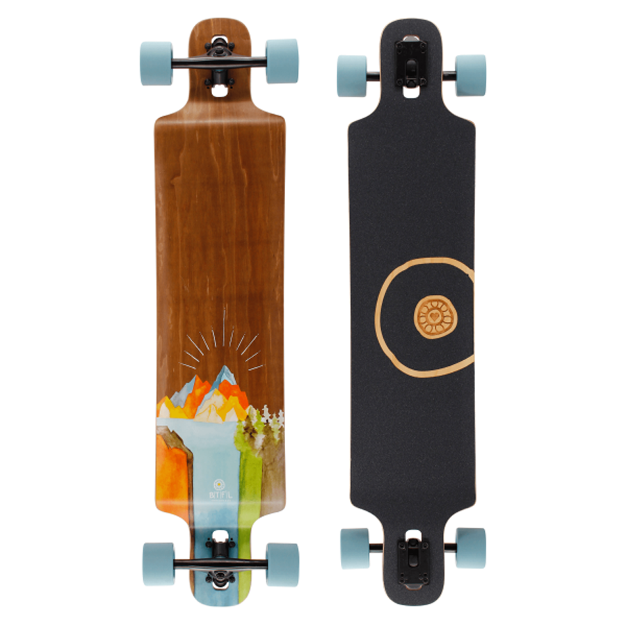 41.3" Kayla Doubledrop Cruiser Fiberglas Longboard Complete