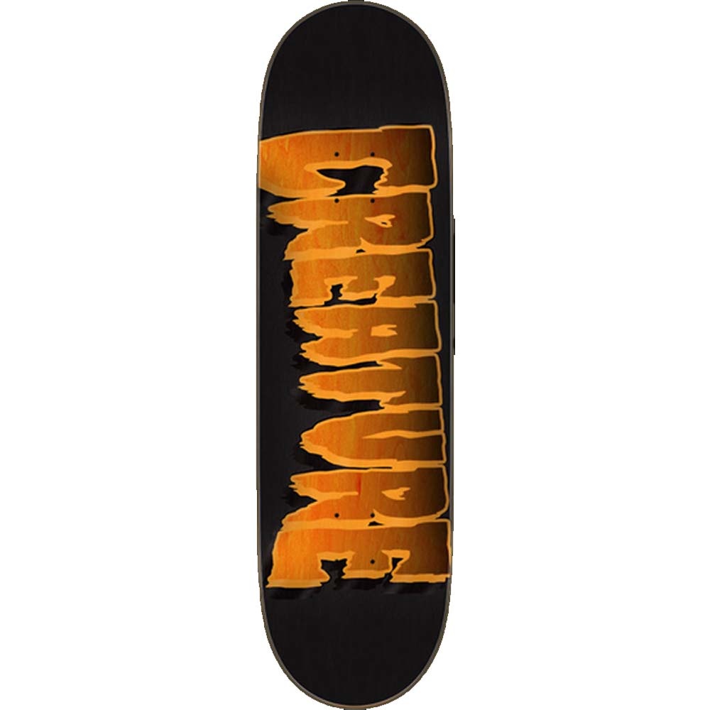 8.8" Logo Outline Stumps Orange Skateboard Deck