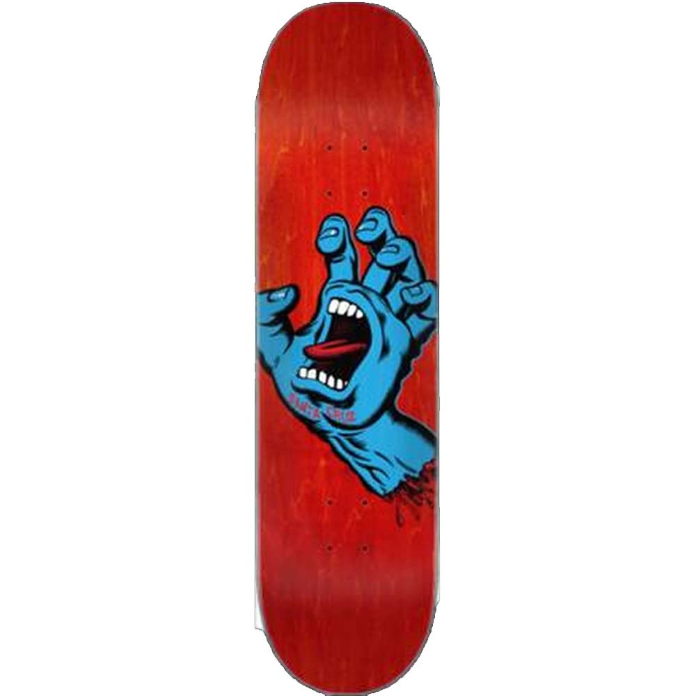 8.0" Screaming Hand Red Skateboard Deck 2022