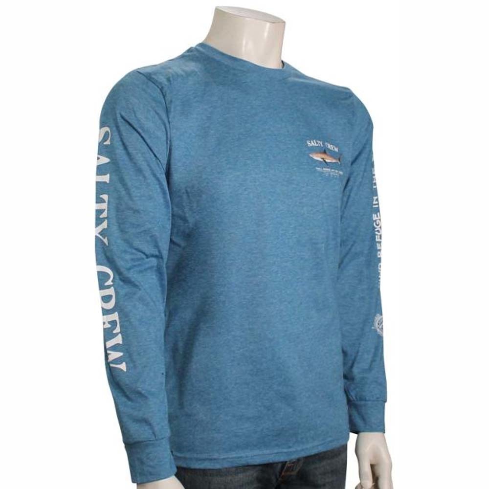 Bruce Tech LS Tee Blue Heather