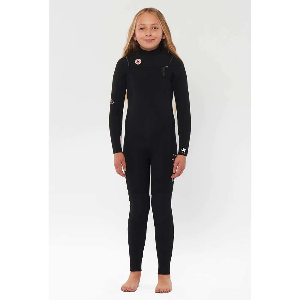 3/2 mm 7 Seas Youth Chest Zip Full Black Wetsuit