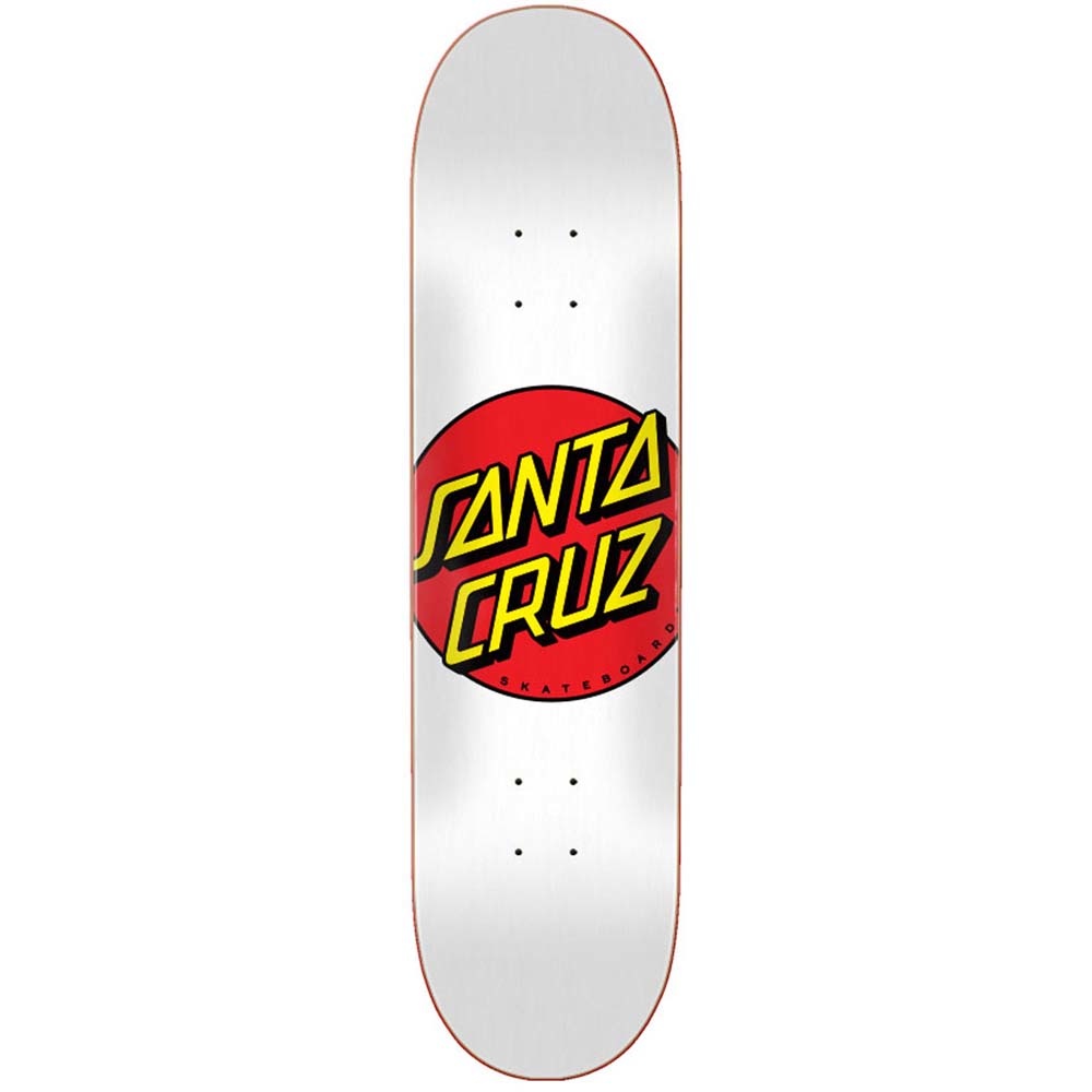 8.0" Classic Dot White Skateboard Deck 2023