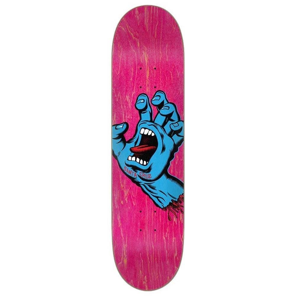 7.8" Screaming Hand Skateboard Deck Pink