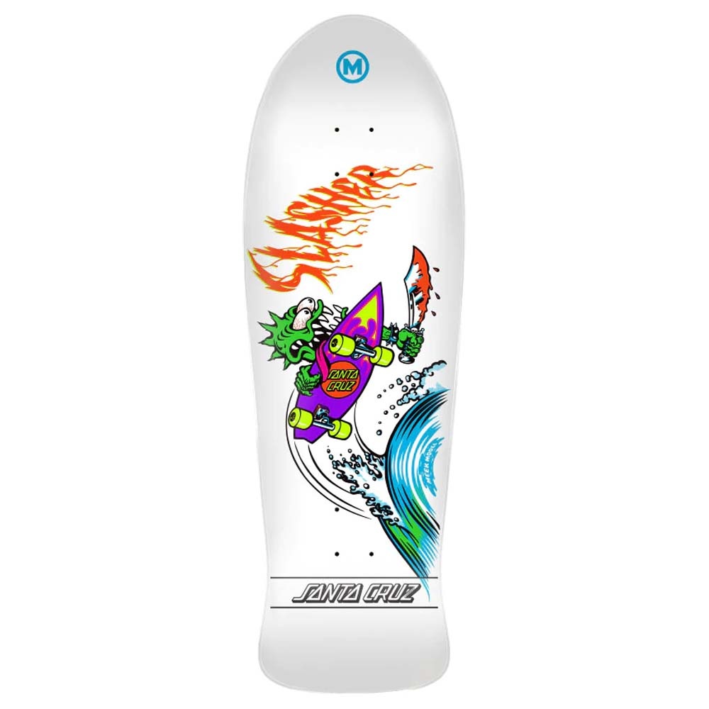 10.1" Meek OG Slasher Reissue White Skateboard Deck