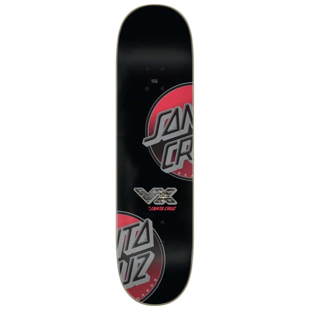 8.0" Electric Lava Dot VX White Skateboard Deck
