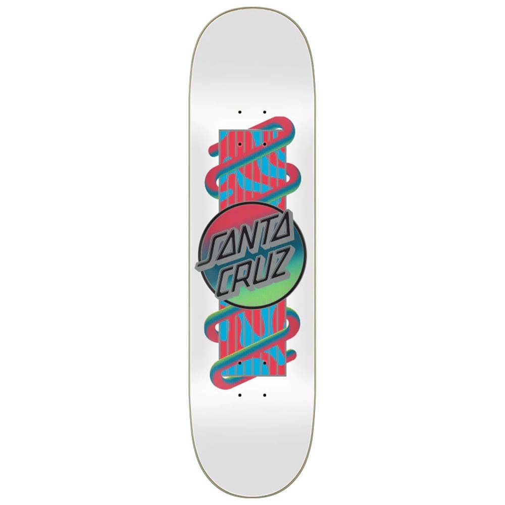 8.0" Electric Lava Dot VX White Skateboard Deck