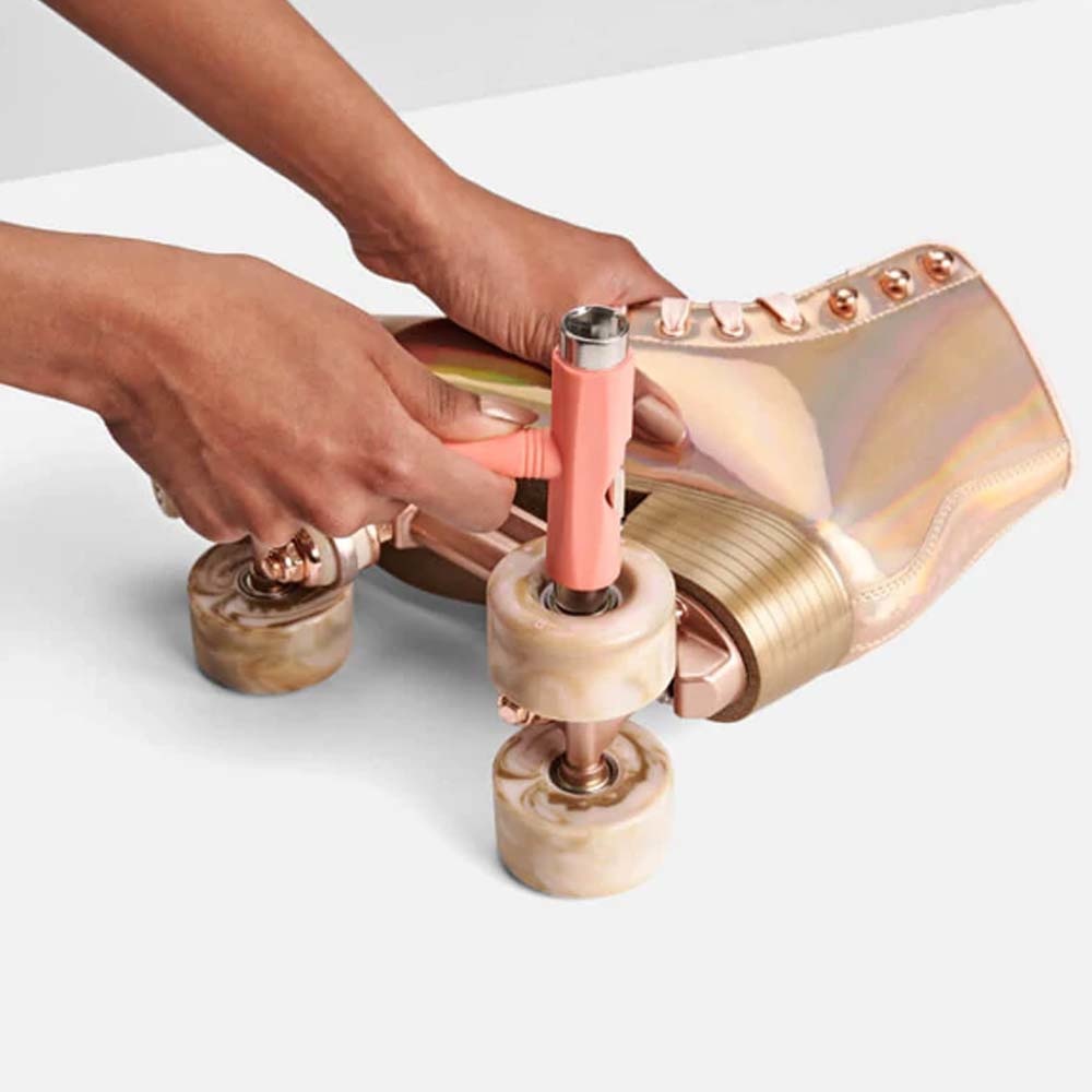 58mm 82A Marawa Rose Gold Replacement Rollerskate Wheels 4pk