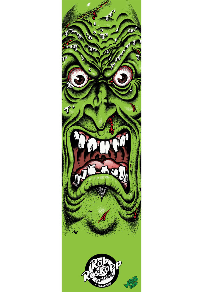 9" Roskopp Face Multicolored Skateboard Griptape Sheet 2022