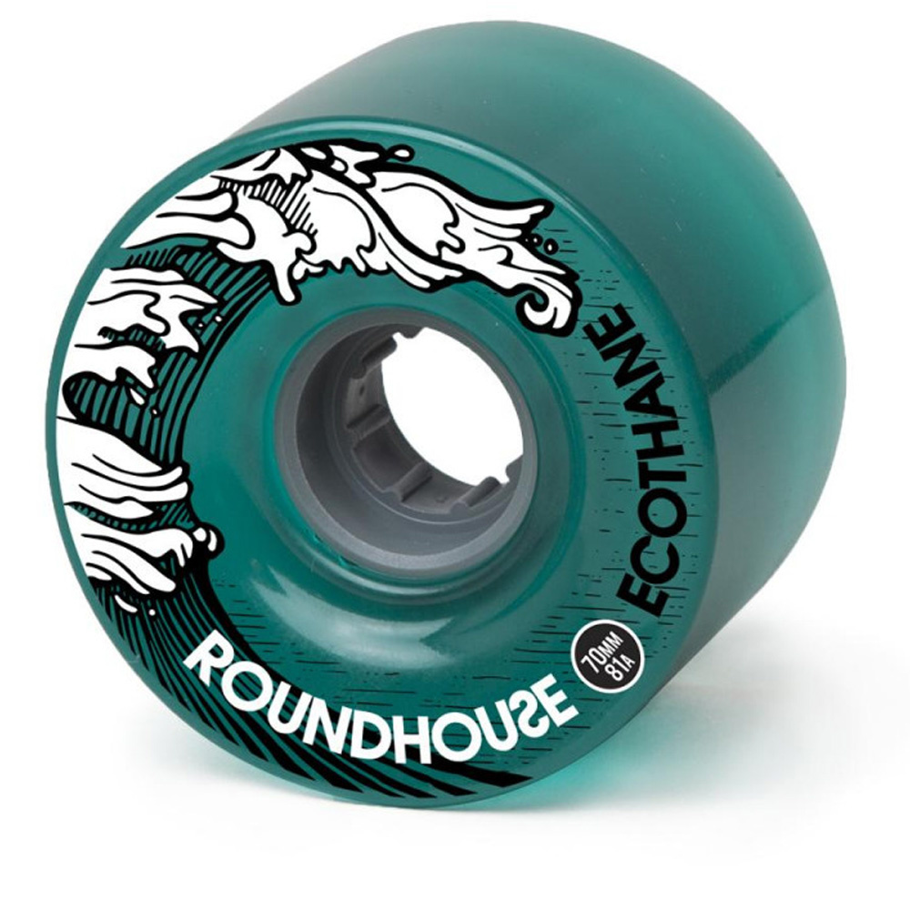 70mm 81A Aqua Roundhouse Ecothane Surfskate Wheels