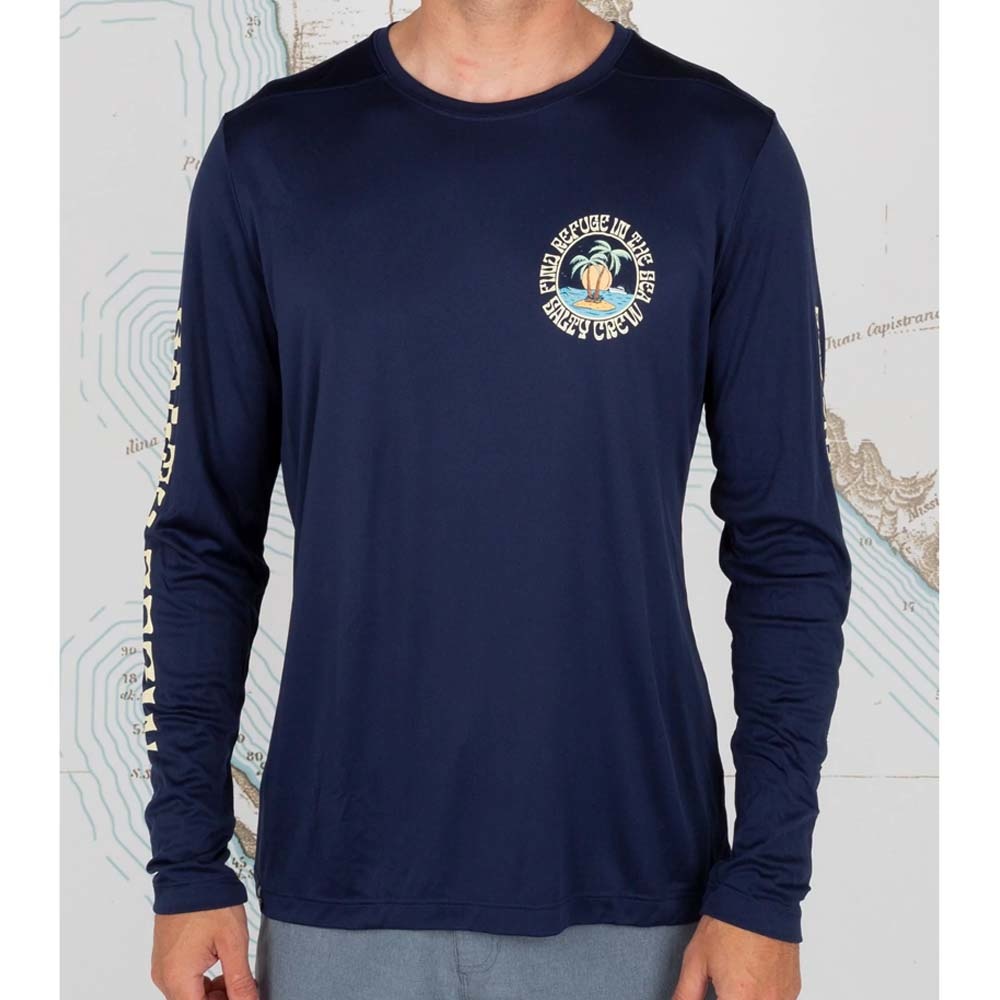 Dos Palms L/S Sunshirt Navy Lycra
