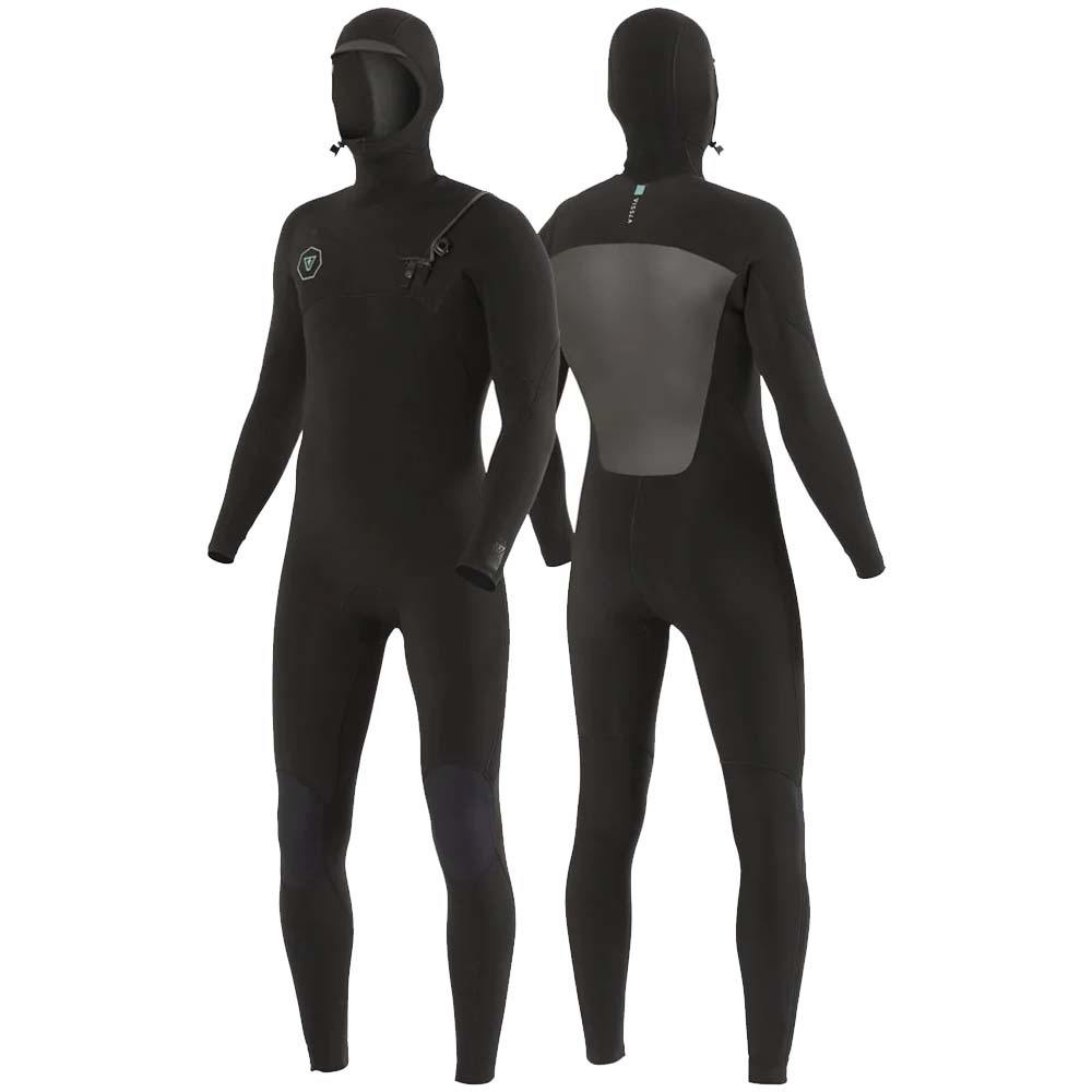 6-5mm 7 Seas Full Hooded Chest Zip Black Wetsuit