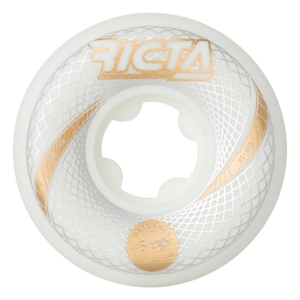 54mm 99a Ricta Ortiz Vortex Naturals White Mid Skateboard Wheels