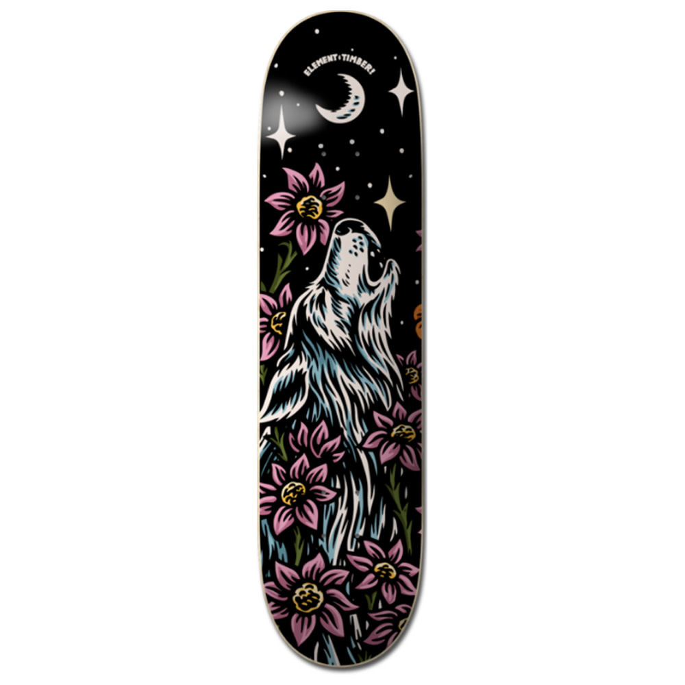 8" Timber Late Bloomers Wolf Skateboard Deck