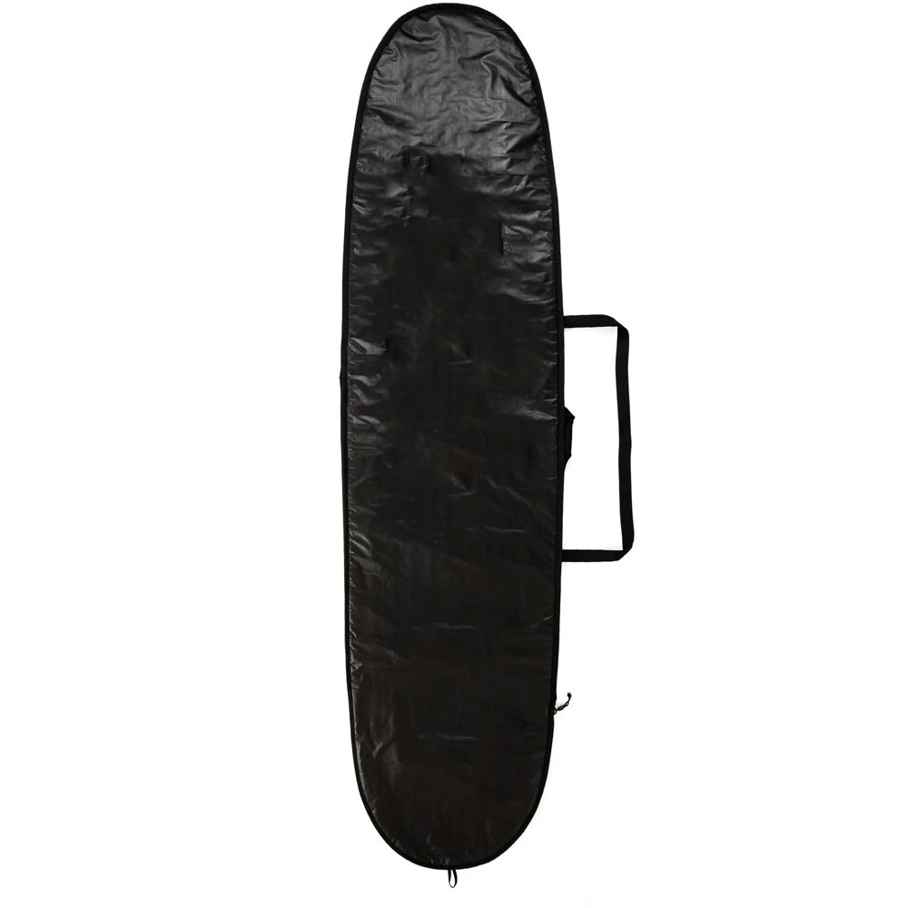 9'0" Longboard Icon Lite With Fin Slot Black Silver Surfboard Bag