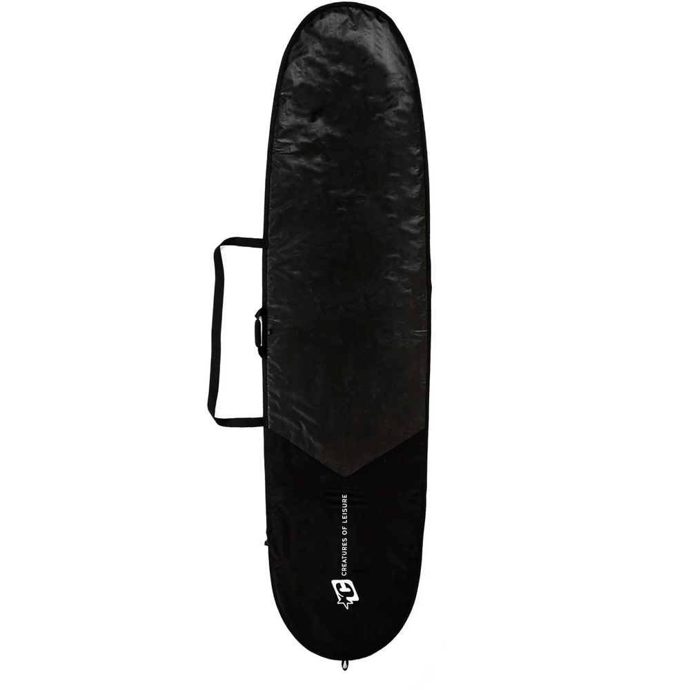 9'0" Longboard Icon Lite With Fin Slot Black Silver Surfboard Bag