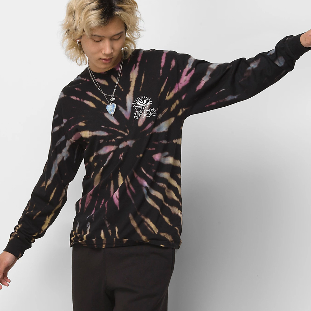 All Seeing Space Dye Black Longsleeve T-Shirt