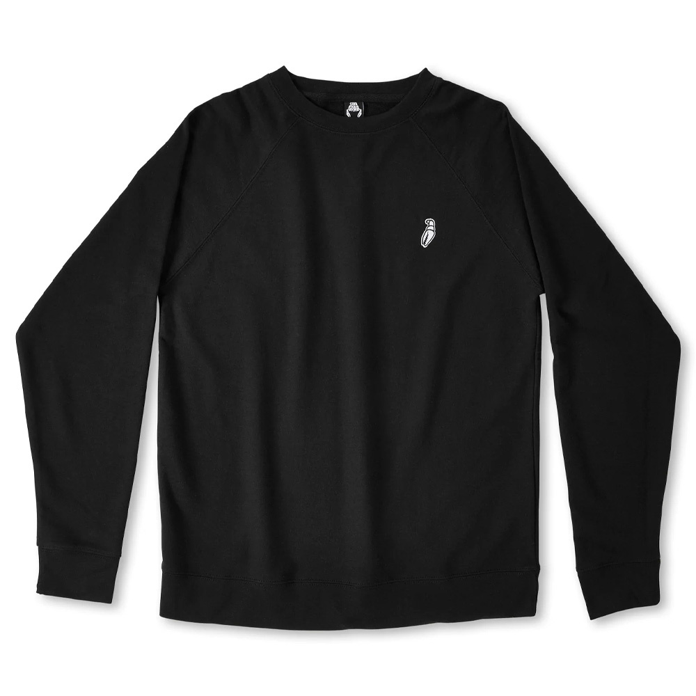 Embroidered Claw Crew Long Sleeve Black 2023