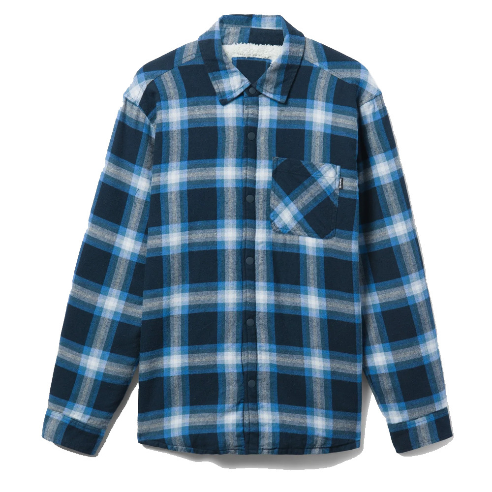 Armored Navy Portland Sherpa Lined Flannel Shirt 2022