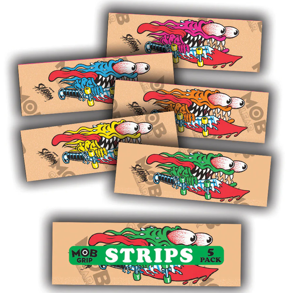 9in x 33in Slasher Skateboard Grip Strips CLEAR (Bag of 5)