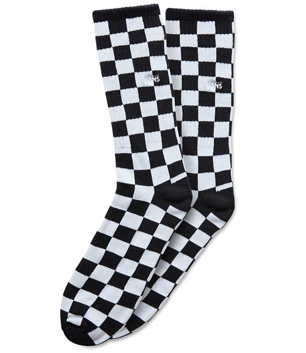 Black/White Checkerboard Crew Skateboard Socks II 2022