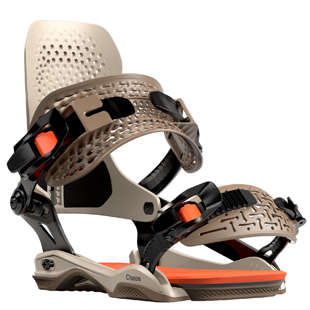 Chaos Asymwrap Black Tan 2023 Snowboard Binding