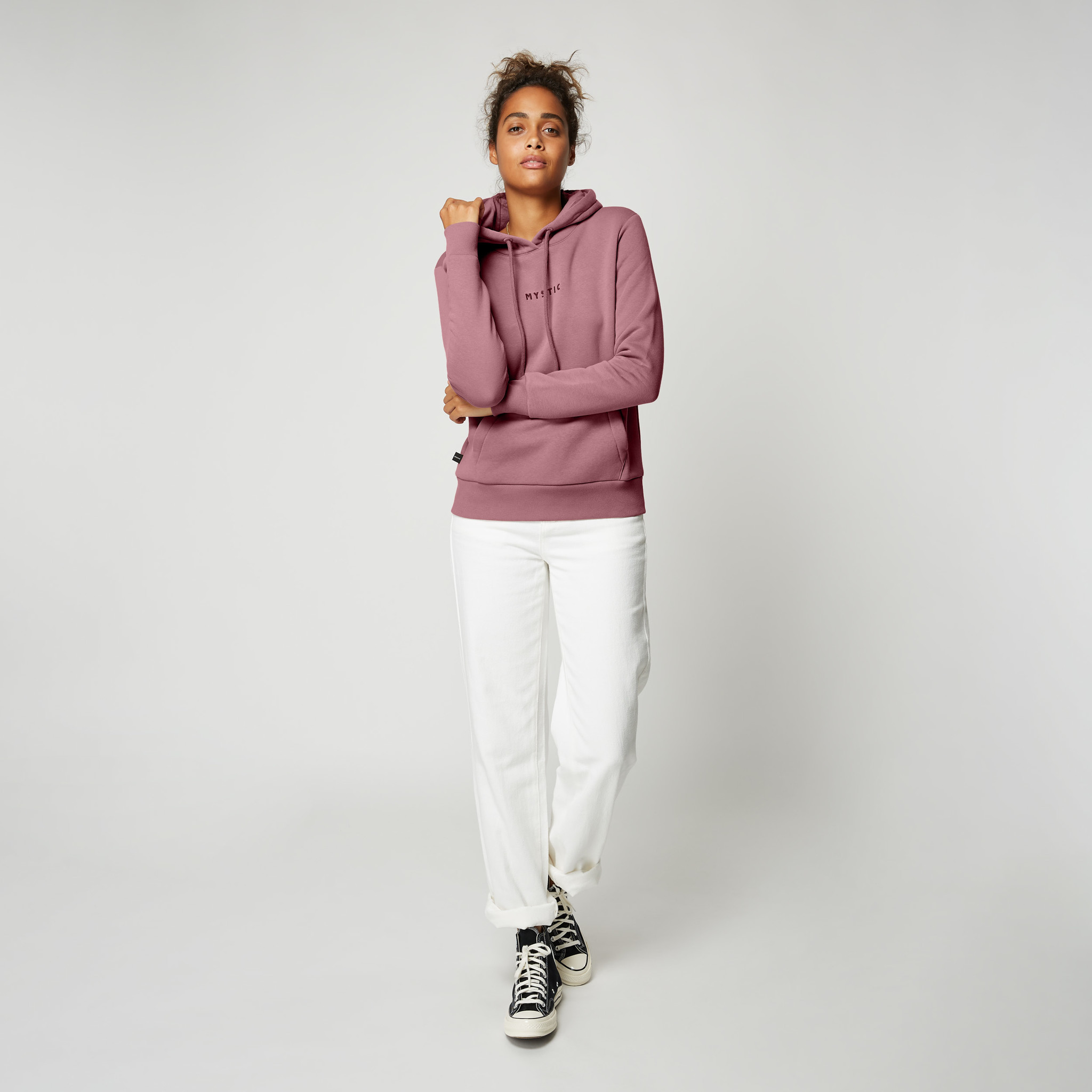 Brand Hoodie Sweat Women Dusty Pink FW22