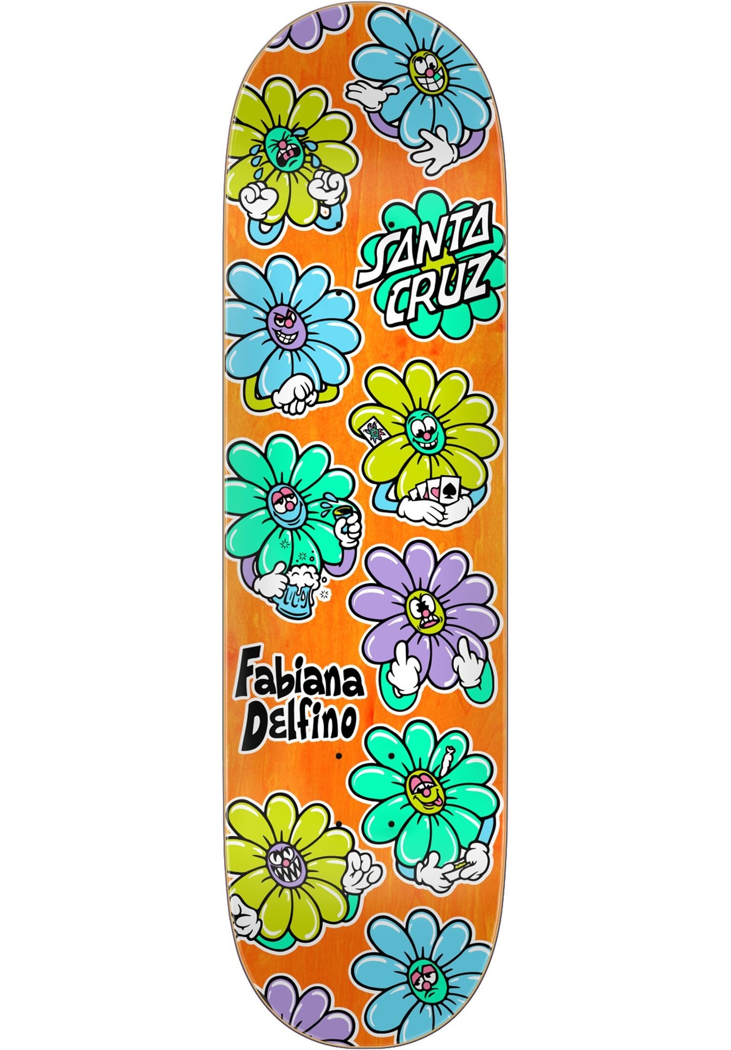8.5" Delino Wildflower Pro Skateboard Deck 2023