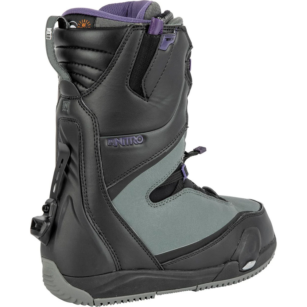 Cave TLS Step On Black Charcoal Snowboard Boots Wm 2023