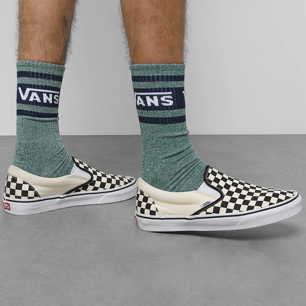 Drop V Botanical Green Crew Socks 2023