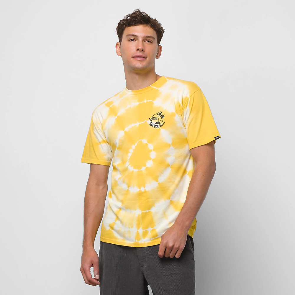 Classic Mini Dual Palm Tie Dye Yellow T-shirt 2023