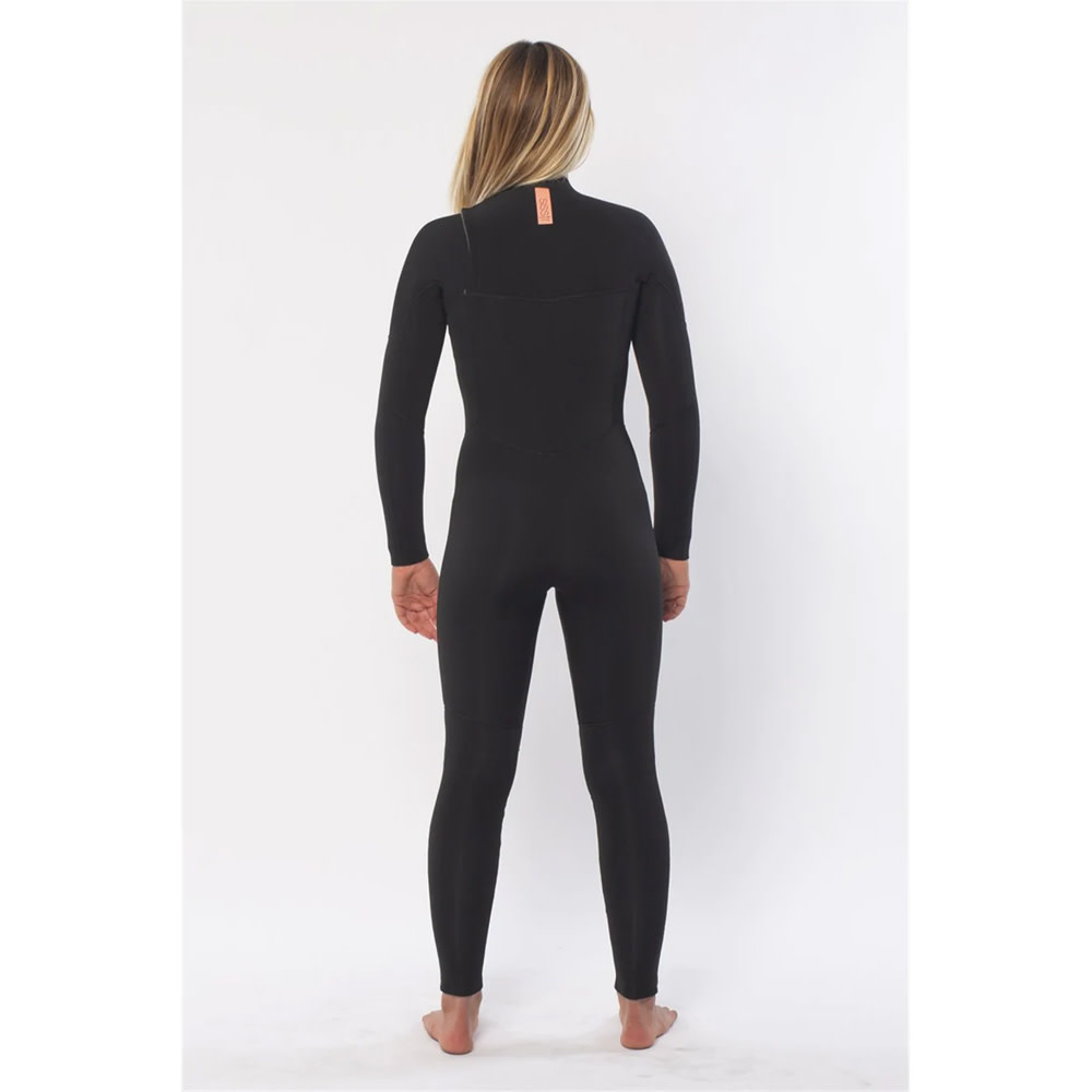 5/4 mm 7 Seas Chest Zip Full Wetsuit Womens 2023 (Solid Black)