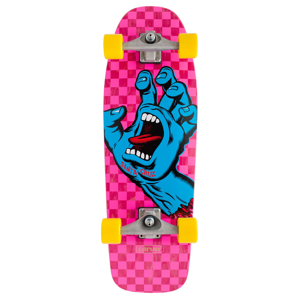 9.8" Screaming Hand Check Carver Surfskate Cruiser Complete 2023