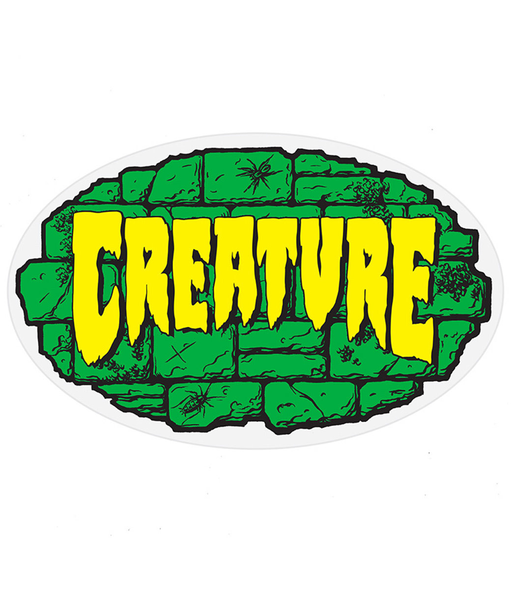 Crypt 4" Green Yellow Sticker