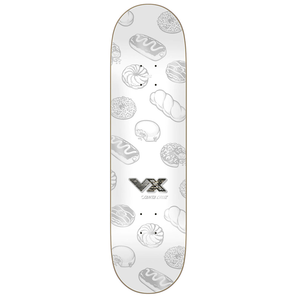 8.25" McCoy Donut Dog VX White Skateboard Deck 2023