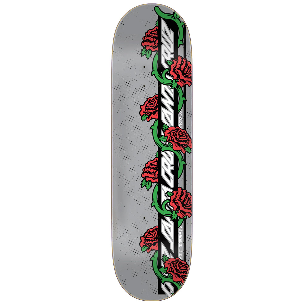 8.5" Dressen Rose Vine Everslick Grey Skateboard Deck 2023