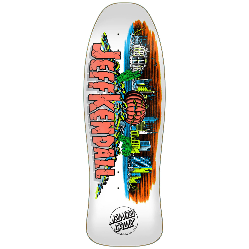 10.0" Kendall Pumpkin Reissue White Skateboard Deck 2023