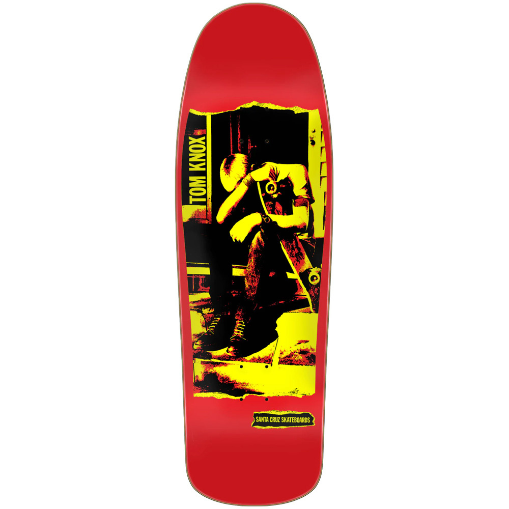 9.875" Knox Punk Reissue Red Skateboard Deck 2023