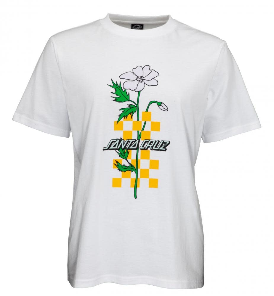 Checkerbloom Strip White T-shirt 2023