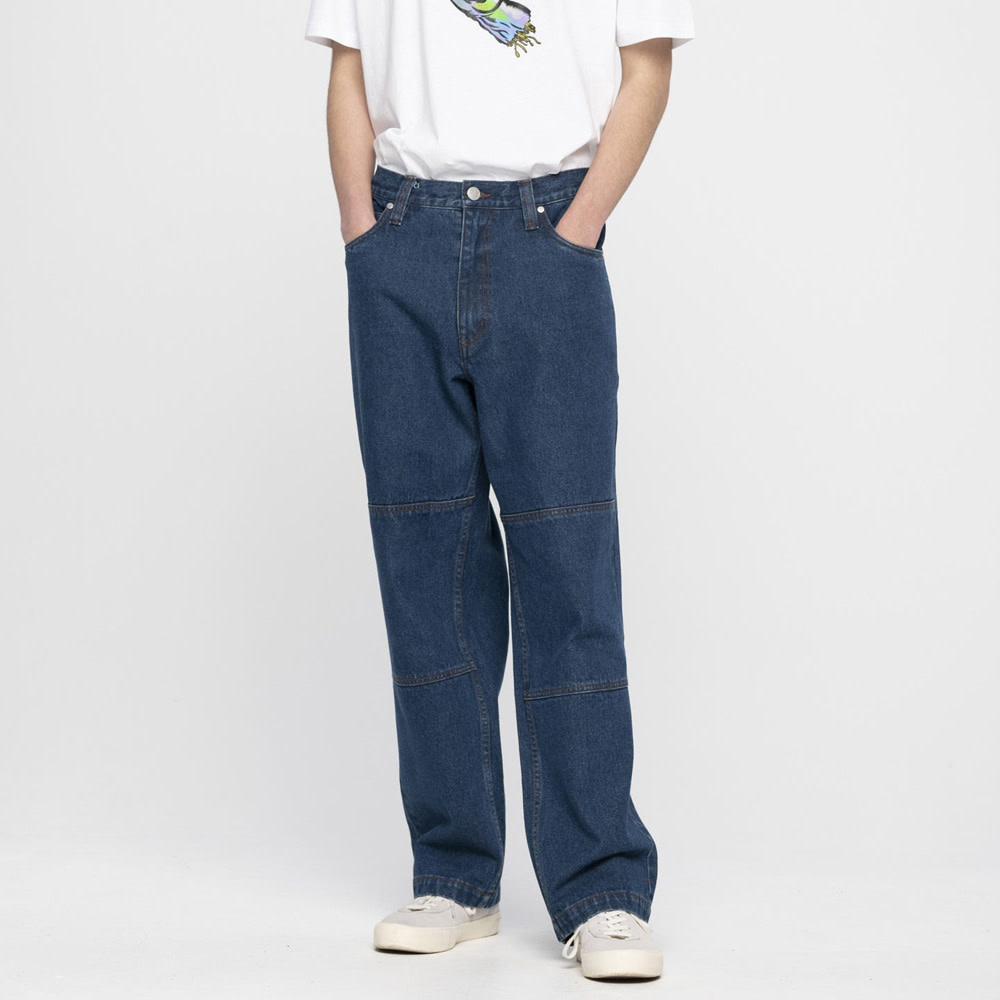 Classic Label Panel Classic Blue Jeans Skate Pant 2023
