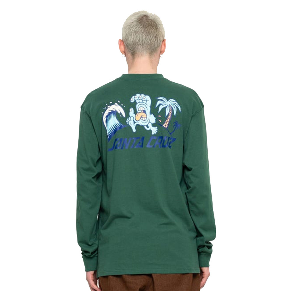 Beach Bum Scene Cedar LS T-Shirt