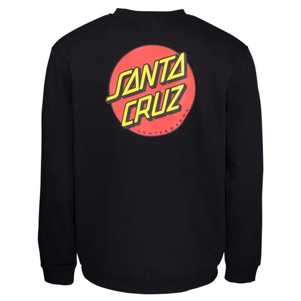 Classic Dot Chest Black Crew Sweater 2022