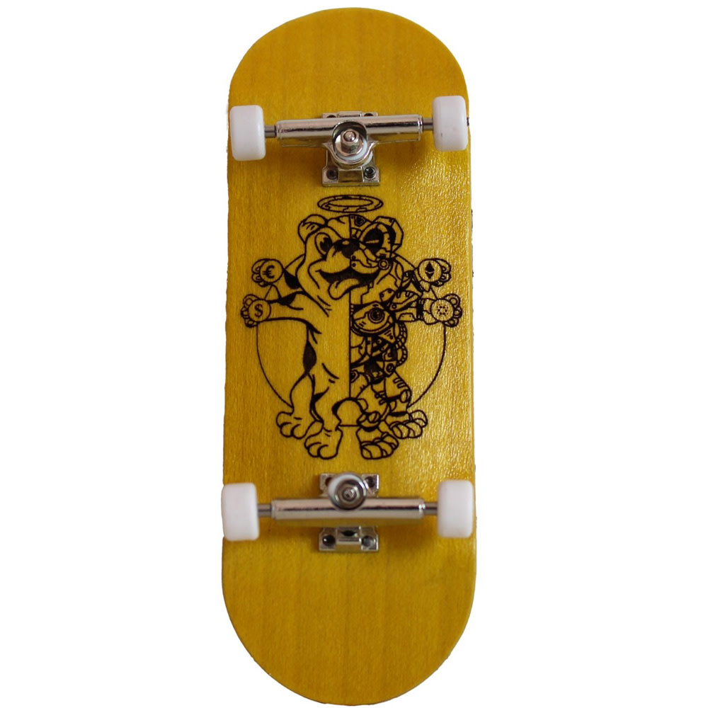 32mm Cryptogod Yellow Pro Fingerboard Complete 2023