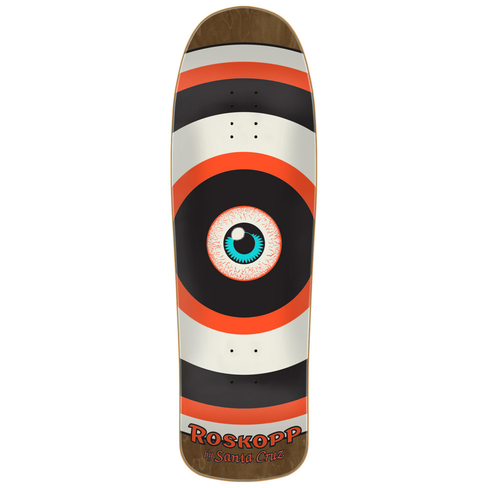 9.625" Roskopp Target Eye Reissue White Skateboard Deck 2023