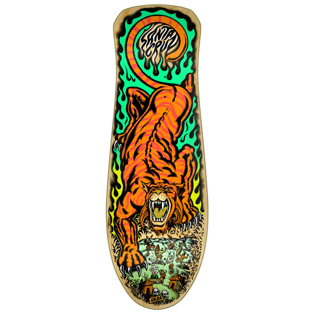 10.3" Salba Tiger Reissue Multicolored Skateboard Deck 2023