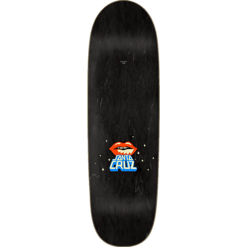 9.25" Johnson Danger Zone 2 Black Skateboard Deck 2023