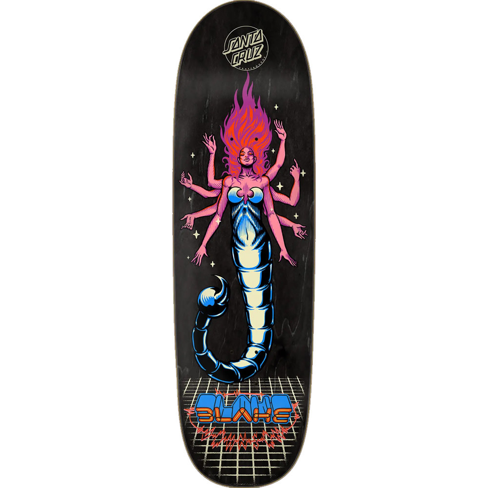 9.25" Johnson Danger Zone 2 Black Skateboard Deck 2023