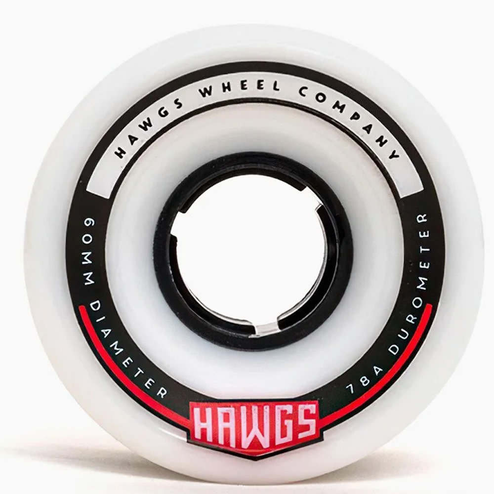 60mm 78A Chubby White Longboard Wheels 2023